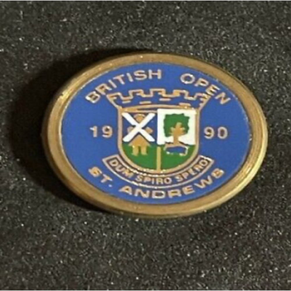 St. Andrews British Open 1990 Pin - Blue and Gold
